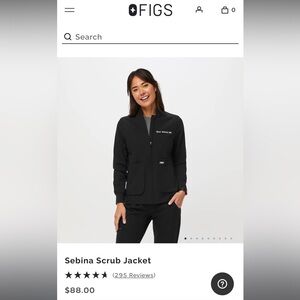 Figs Sebina Scrub Jacket size XXS